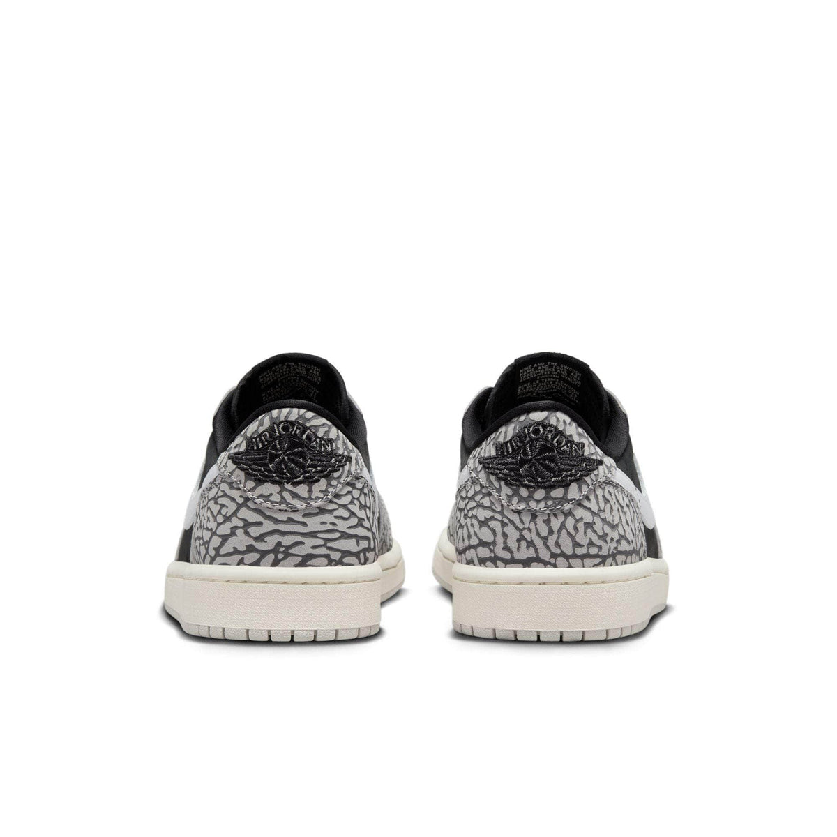 Air Jordan 1 Retro Low OG Black Cement - Men's