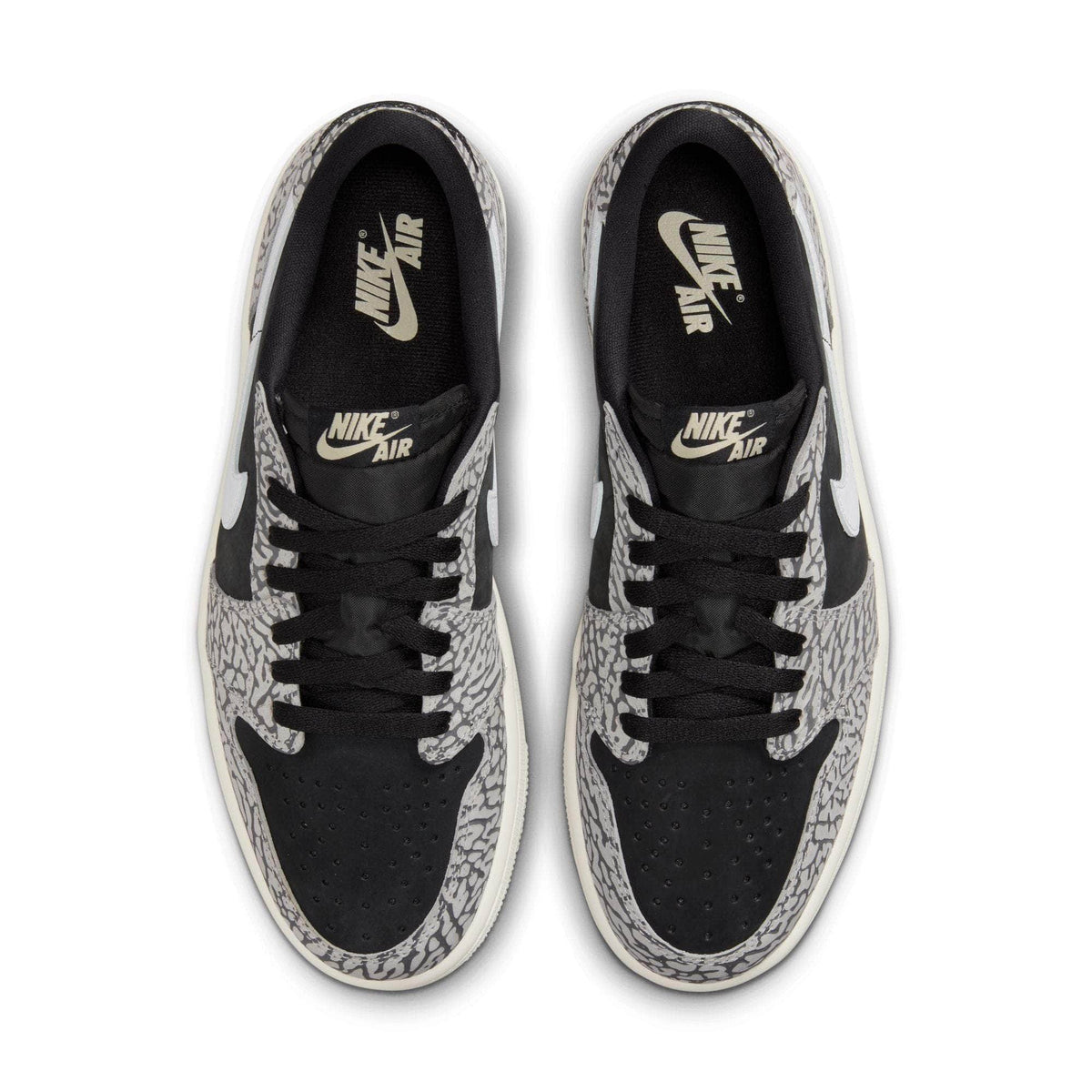 Air Jordan 1 Retro Low OG Black Cement - Men's