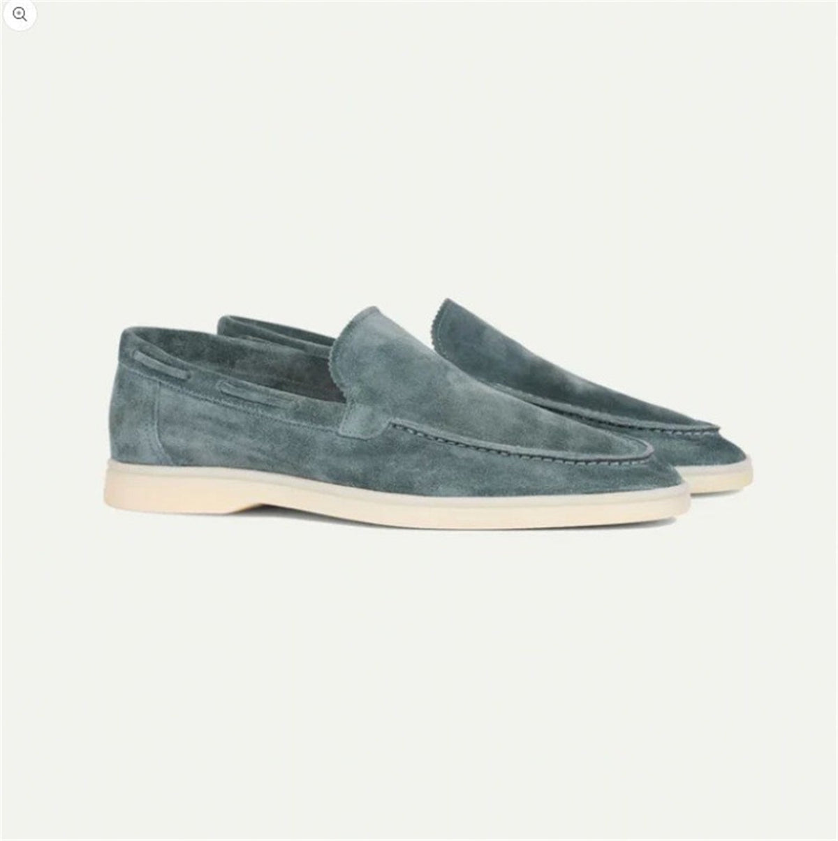 One-pedal Driving Flat Shoes With Frosted Suede