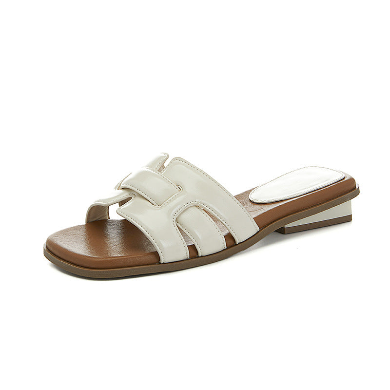 Chunky-heel Versatile Casual Womens Beach Shoes