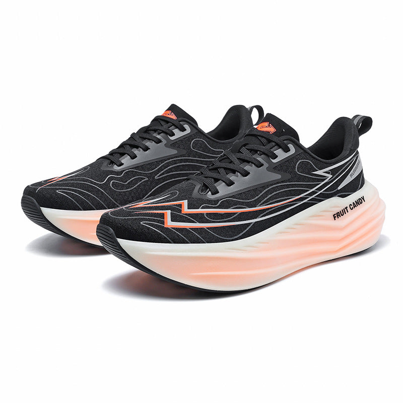 Couple Running Shoes Breathable Mesh Shoes Ultra-Soft Non-Deformable Jelly Sole Casual All-Match Sneakers