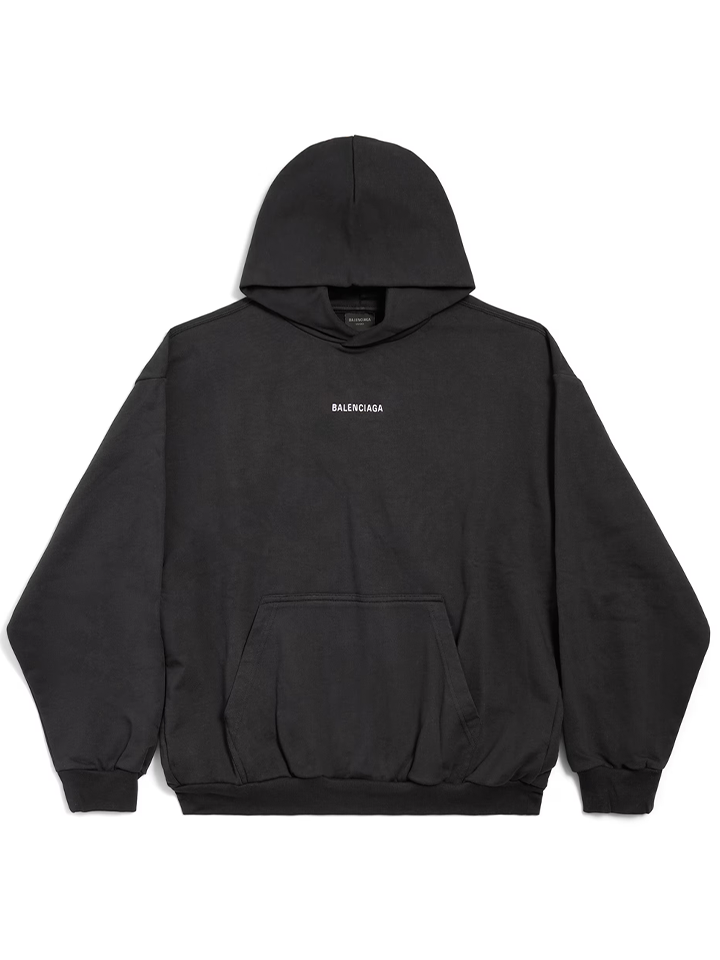 Balenciaga New Balenciaga Back Hoodie Medium Fit in Black