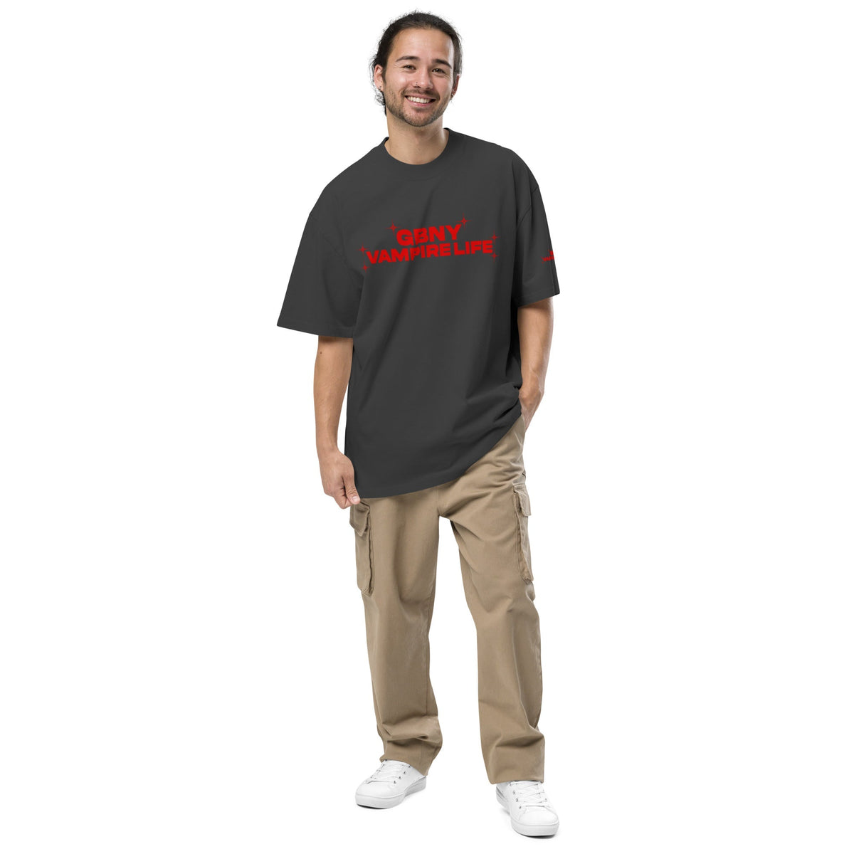 Vamp Life X GBNY "Hiding Angel" Oversized Faded T-shirt - Men's