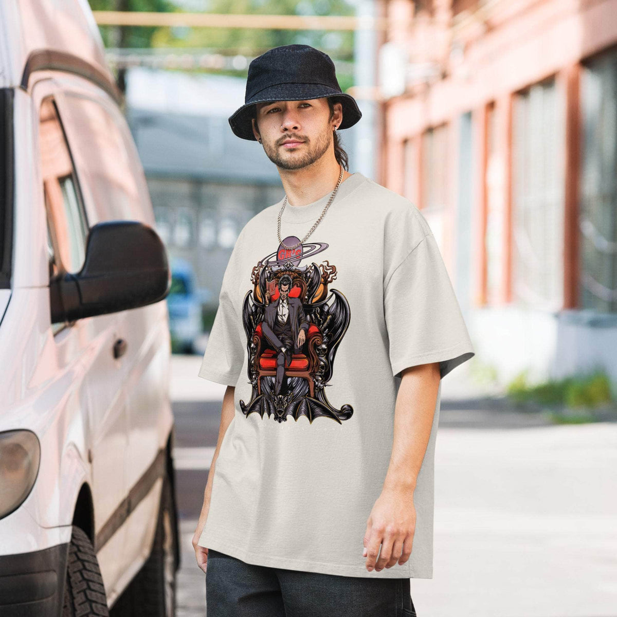 Vamp Life X GBNY "Street Vamp" Oversized Faded T-shirt - Men's