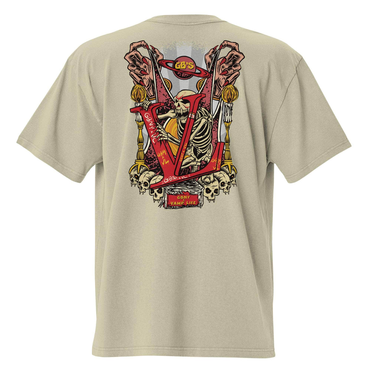 Vamp Life X GBNY "Graveyard" Oversized T-shirt - Men's