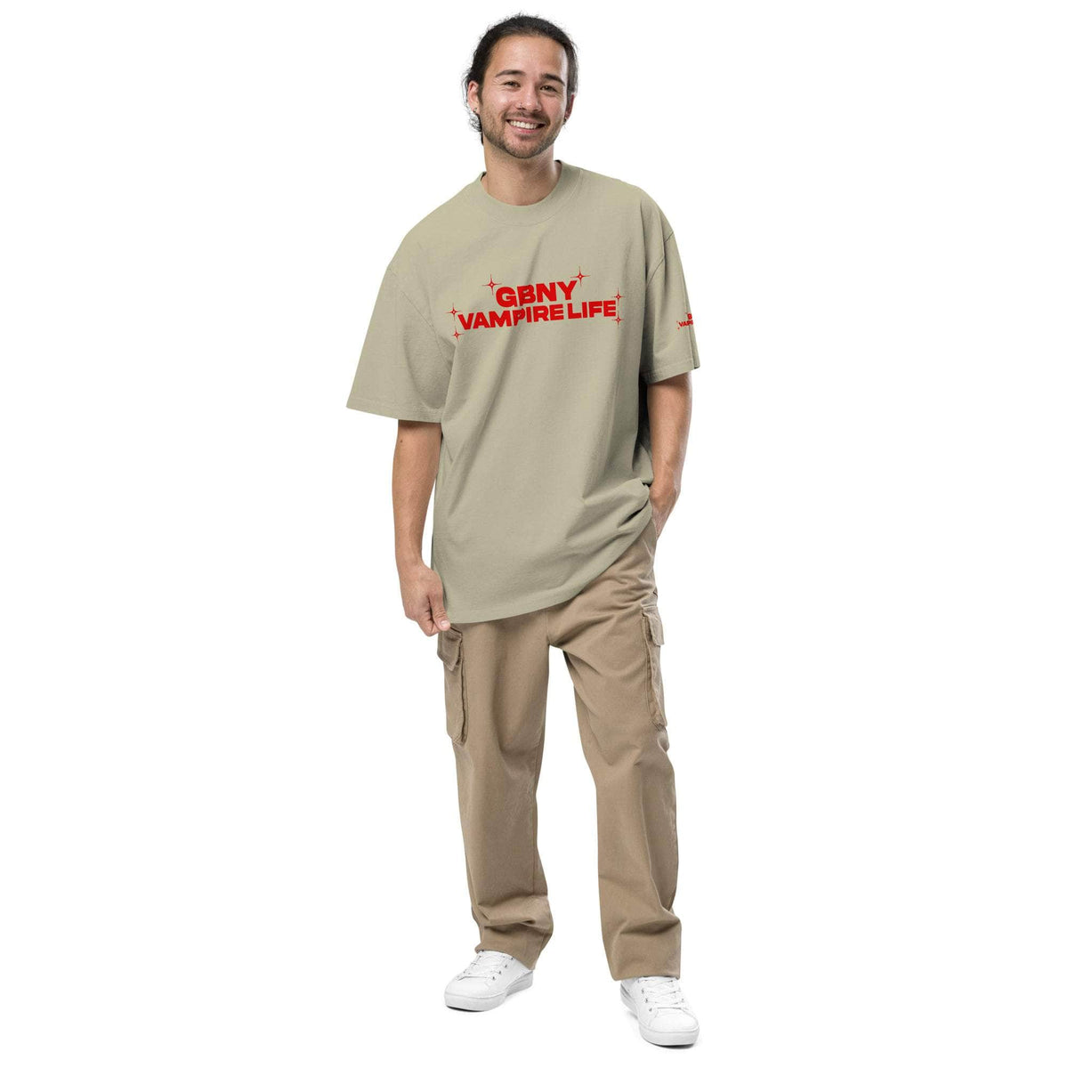 Vamp Life X GBNY "Hiding Angel" Oversized Faded T-shirt - Men's