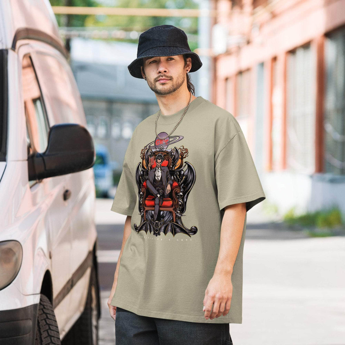 Vamp Life X GBNY "Street Vamp" Oversized Faded T-shirt - Men's