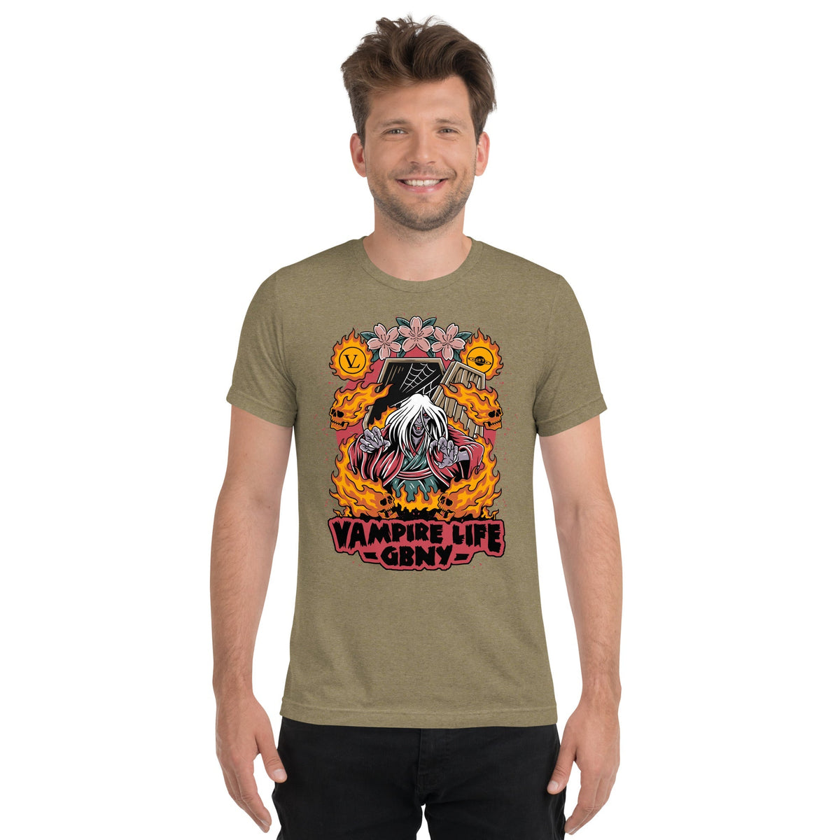 Vamp Life X GBNY "Fiery Vamp" T-shirt - Men's