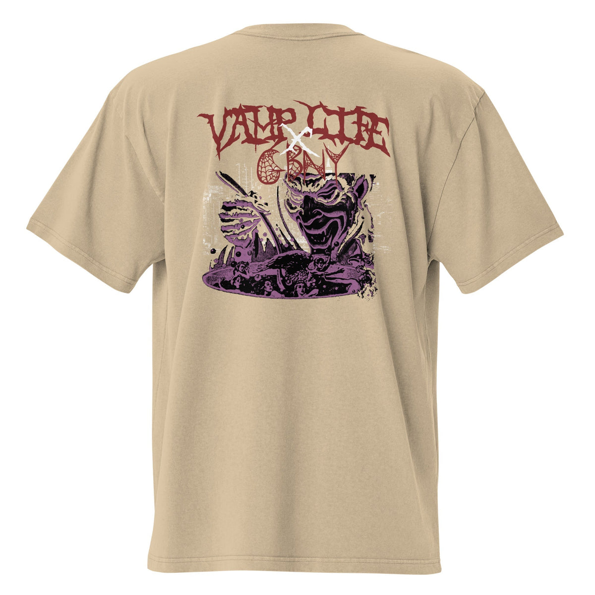 Vamp Life X GBNY "City Vamp" Oversized faded T-shirt - Men's