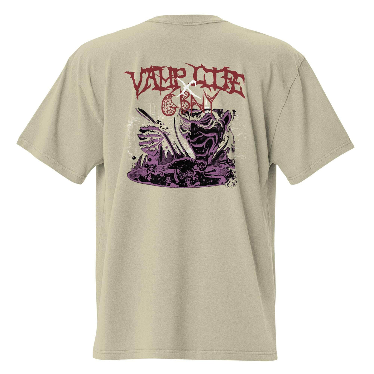Vamp Life X GBNY "City Vamp" Oversized faded T-shirt - Men's