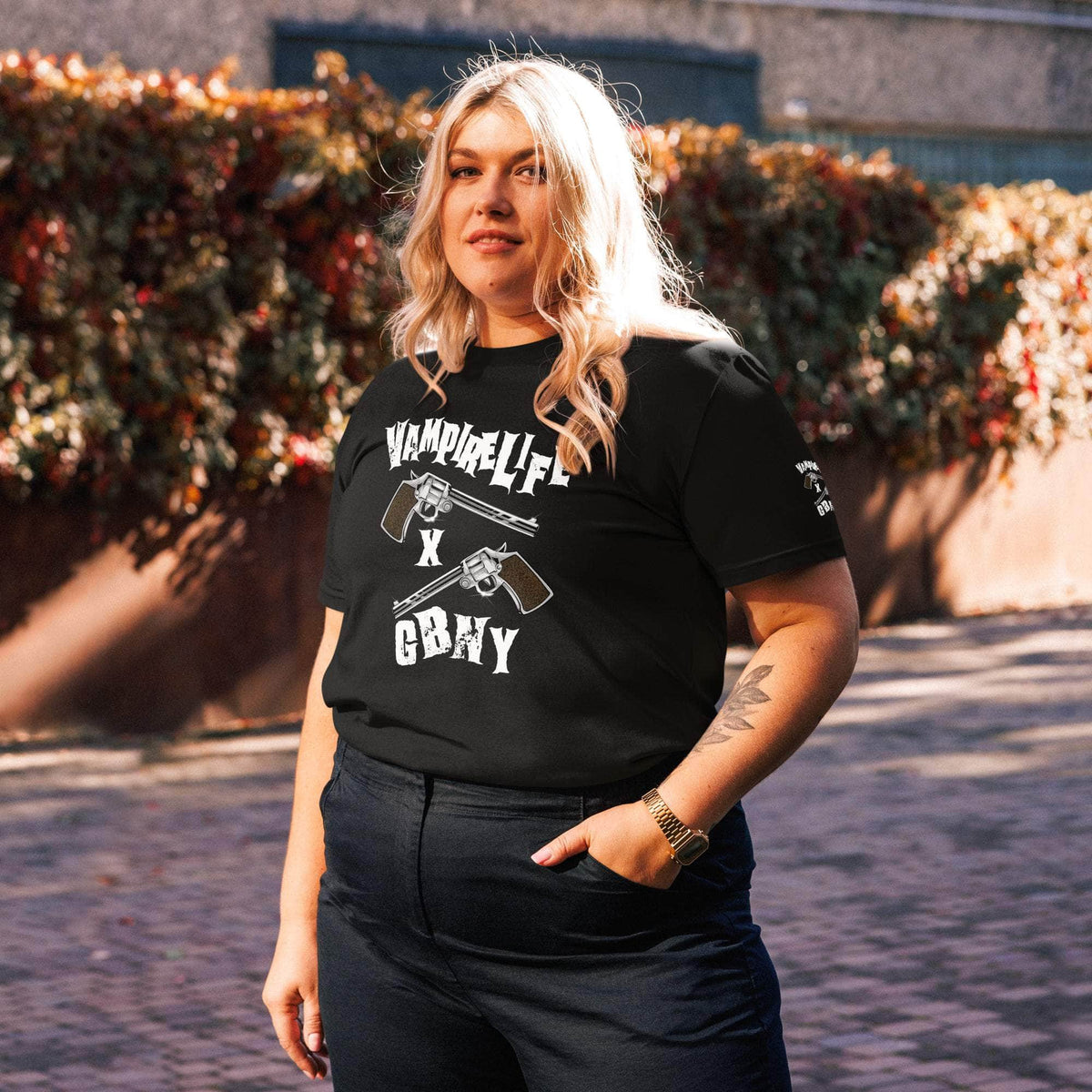Vamp Life x GBNY Cowboy Gun Stock Tee - Men's