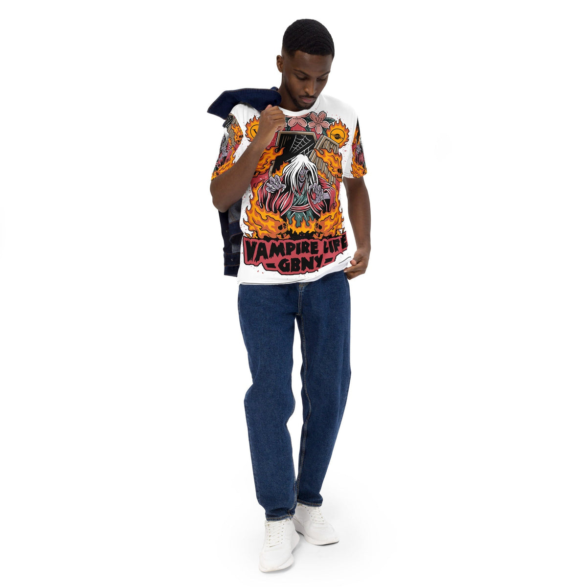 Vamp Life X GBNY "Fiery Vamp" All Over T-shirt - Men's