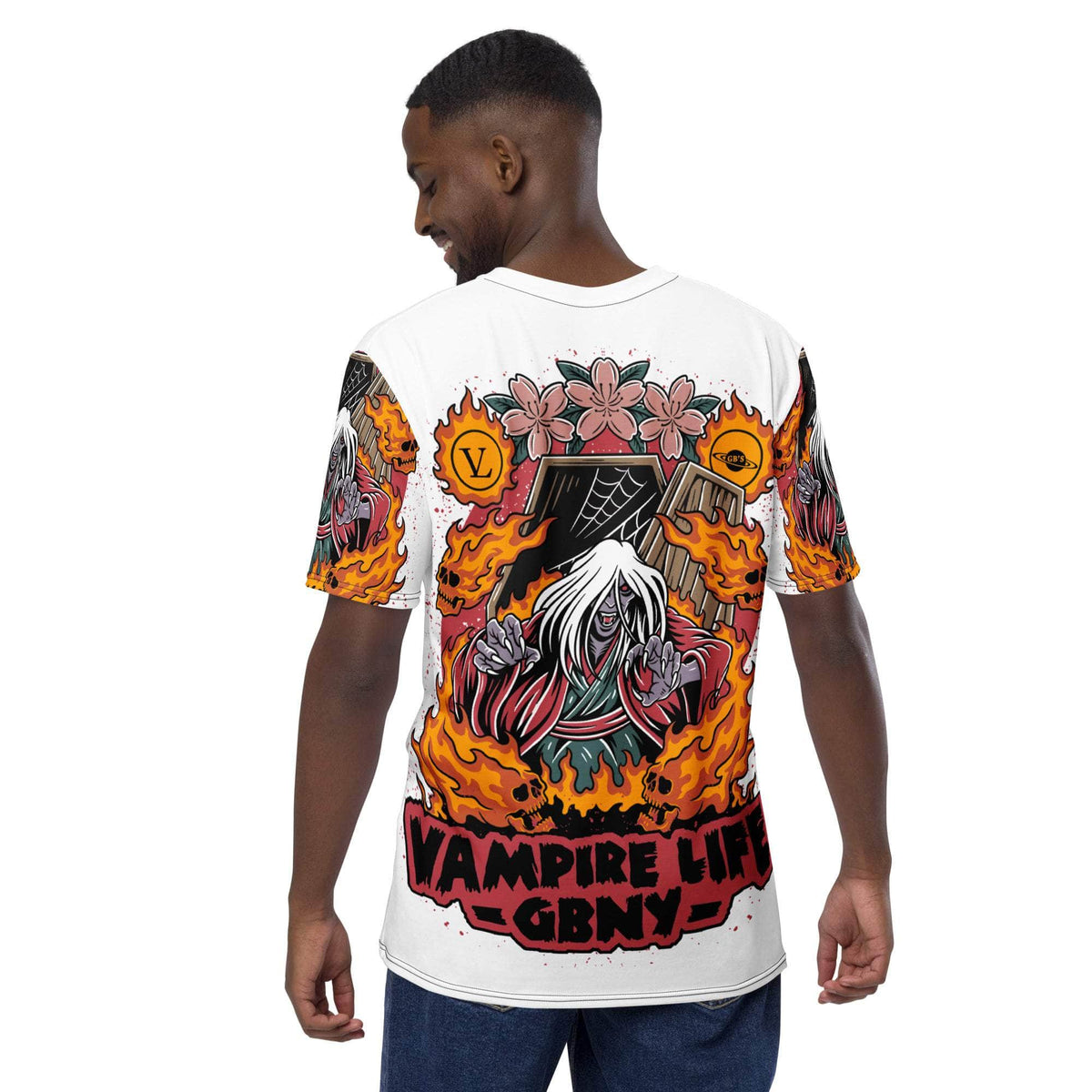 Vamp Life X GBNY "Fiery Vamp" All Over T-shirt - Men's