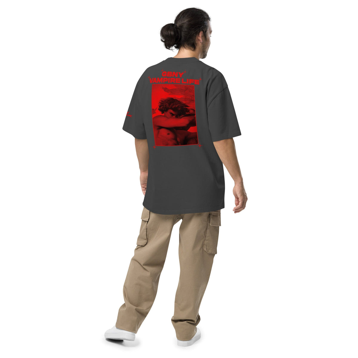 Vamp Life X GBNY "Hiding Angel" Oversized Faded T-shirt - Men's