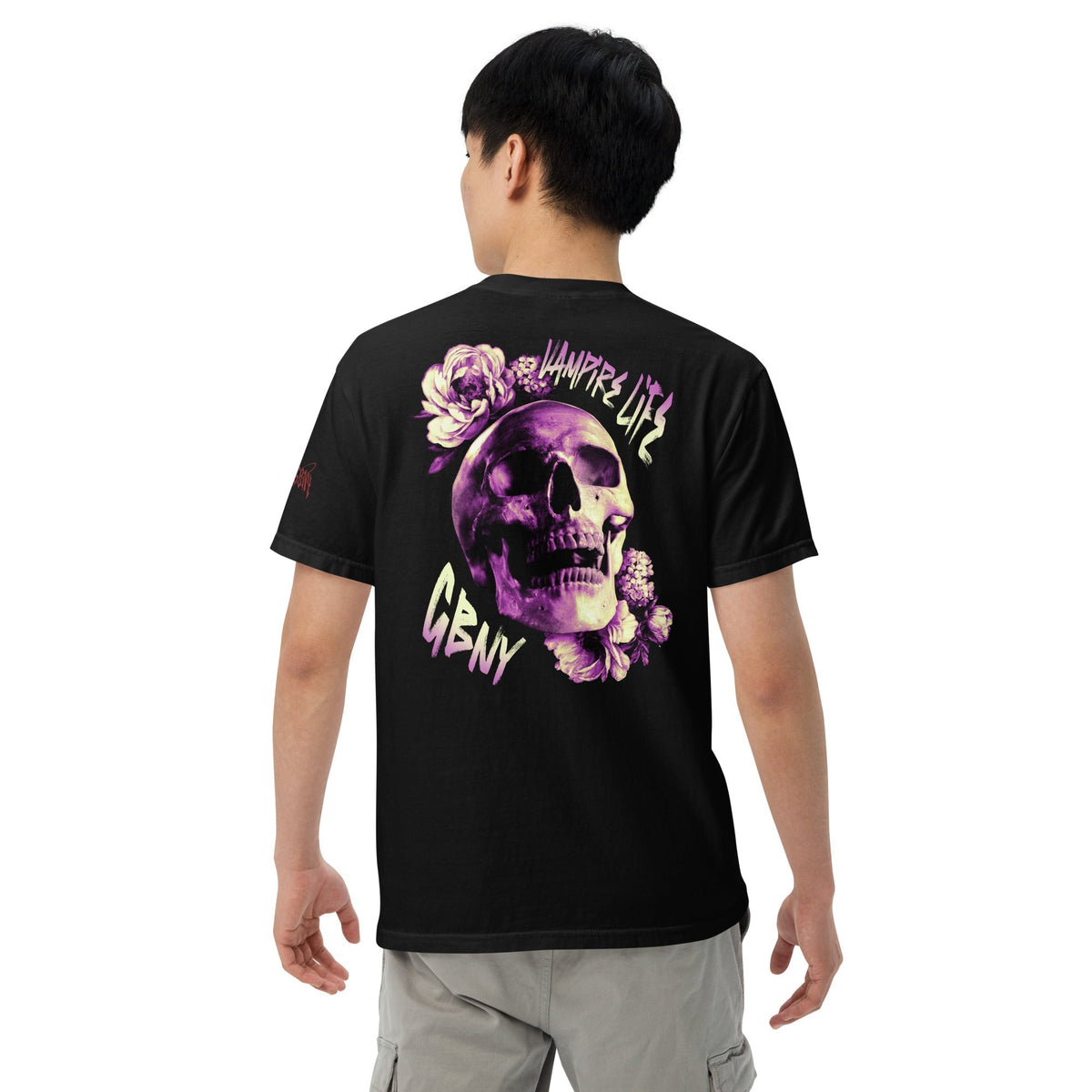 Vamp Life X GBNY "Rising Skull" dyed T-shirt - Men's