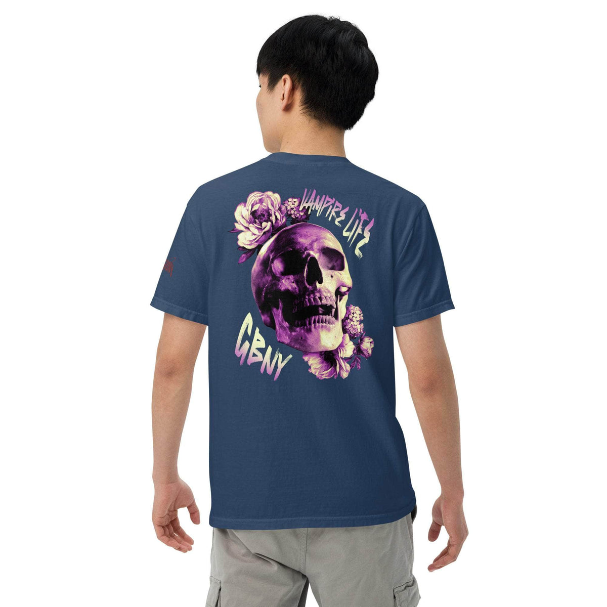 Vamp Life X GBNY "Rising Skull" dyed T-shirt - Men's