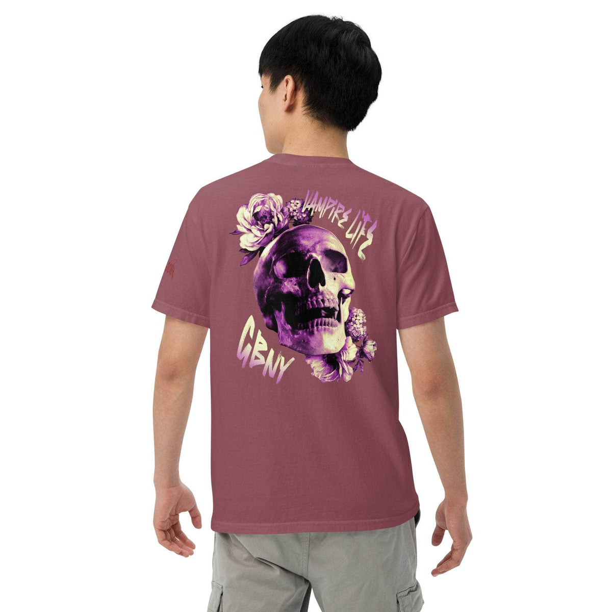 Vamp Life X GBNY "Rising Skull" dyed T-shirt - Men's