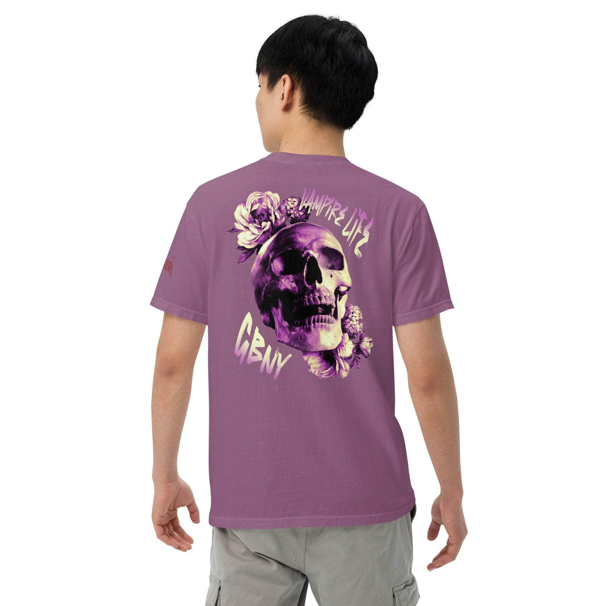 Vamp Life X GBNY "Rising Skull" dyed T-shirt - Men's