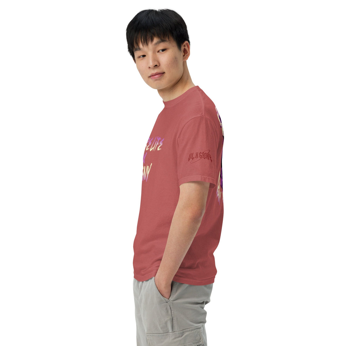 Vamp Life X GBNY "Rising Skull" dyed T-shirt - Men's