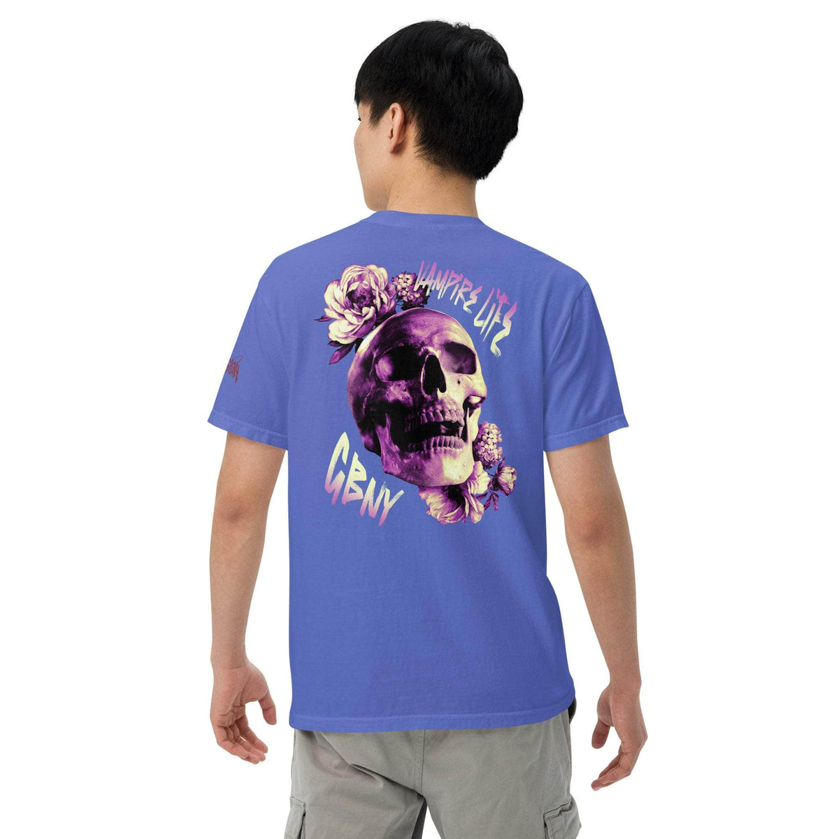Vamp Life X GBNY "Rising Skull" dyed T-shirt - Men's