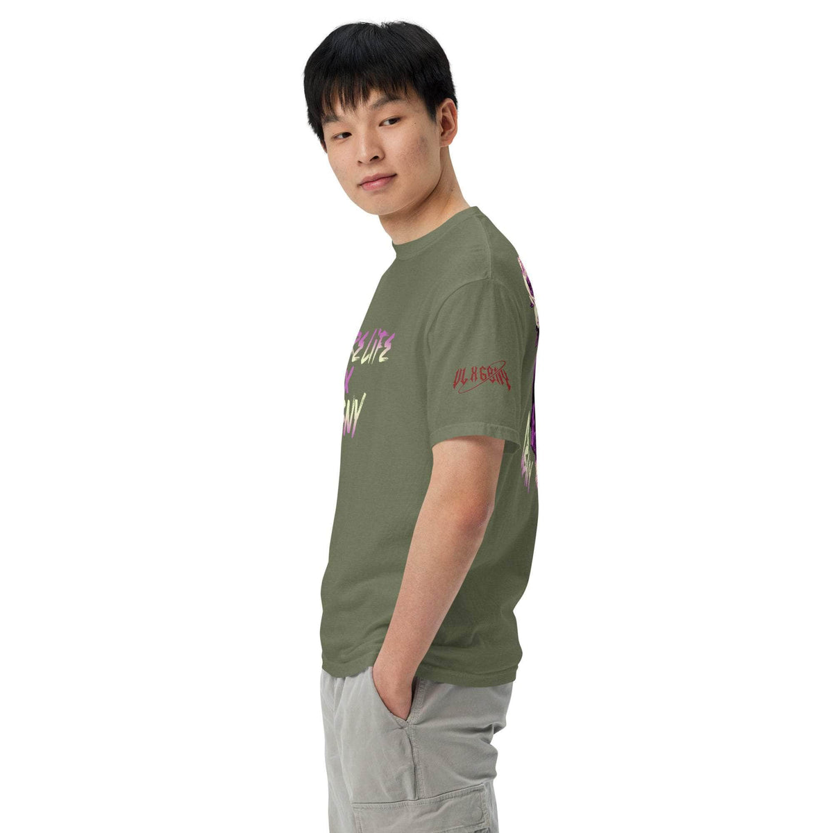Vamp Life X GBNY "Rising Skull" dyed T-shirt - Men's