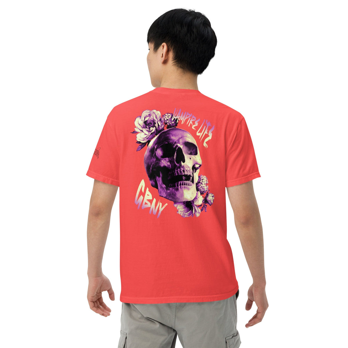 Vamp Life X GBNY "Rising Skull" dyed T-shirt - Men's