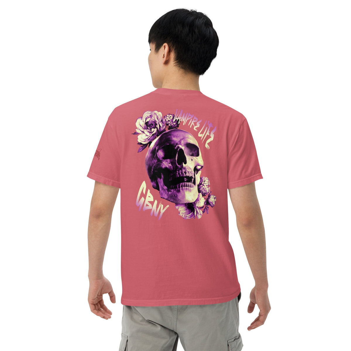 Vamp Life X GBNY "Rising Skull" dyed T-shirt - Men's