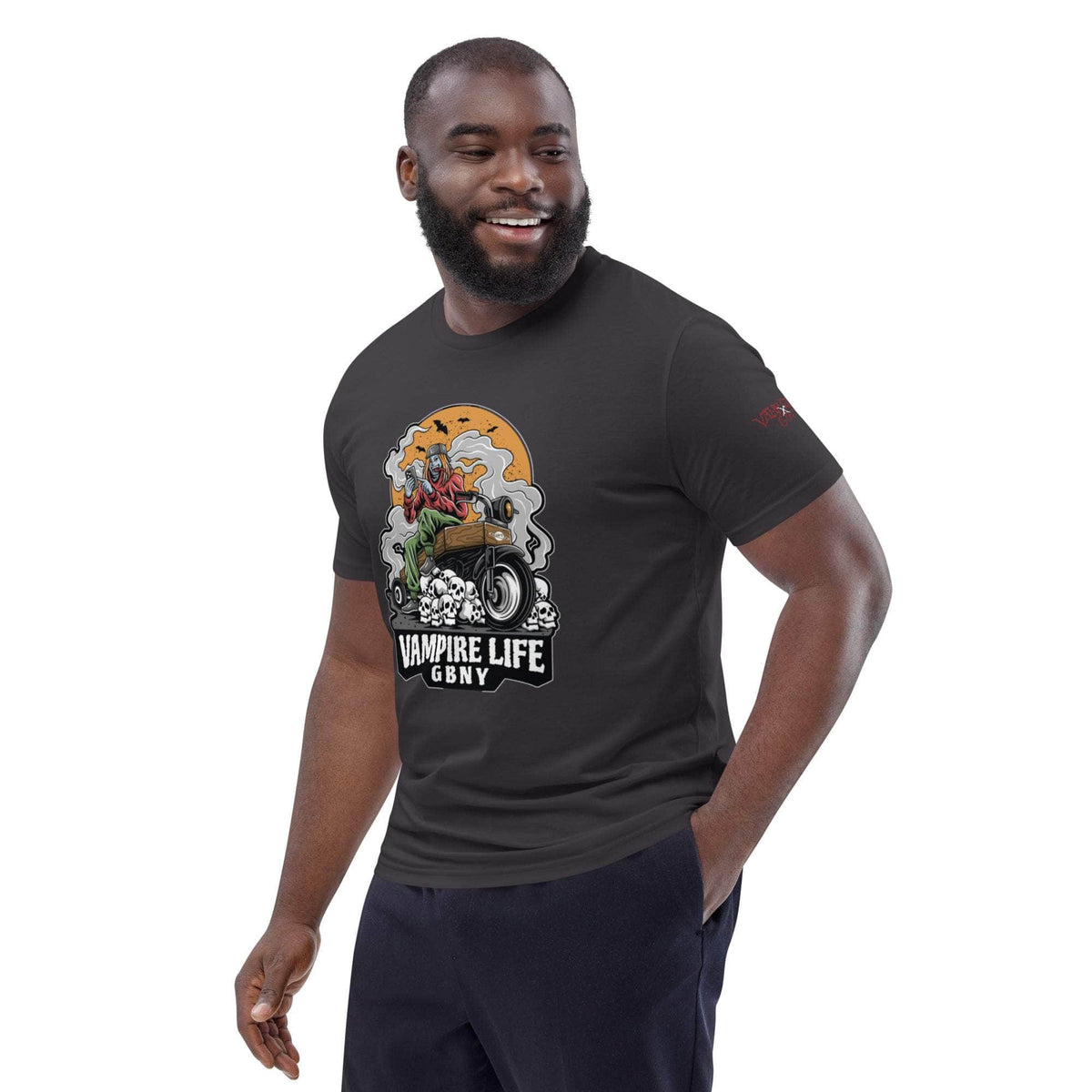 Vamp Life x GBNY Skull Smoky Rider Tee - Men's