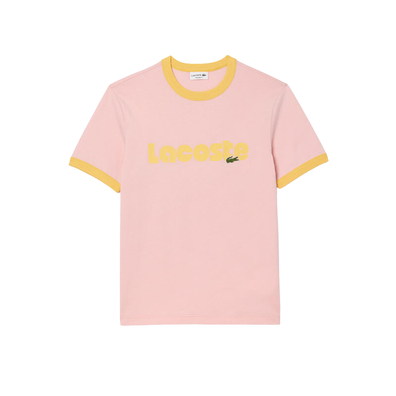 Lacoste Camiseta Back Logo Rosa - Men's