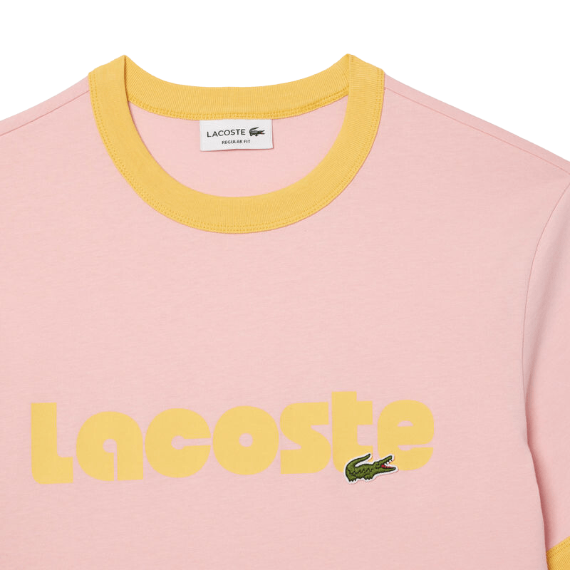 Lacoste Camiseta Back Logo Rosa - Men's
