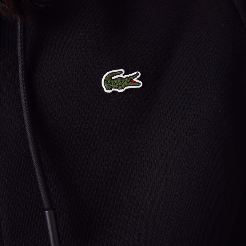 Lacoste Kangaroo Pocket Zip-Up Fleece Hoodie - Men's