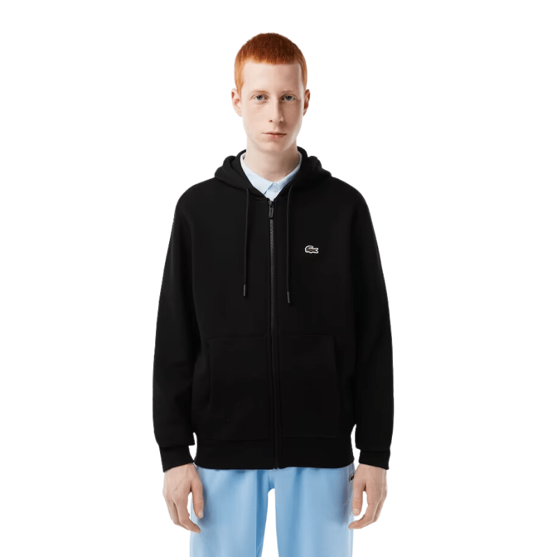 Lacoste Kangaroo Pocket Zip-Up Fleece Hoodie - Men's