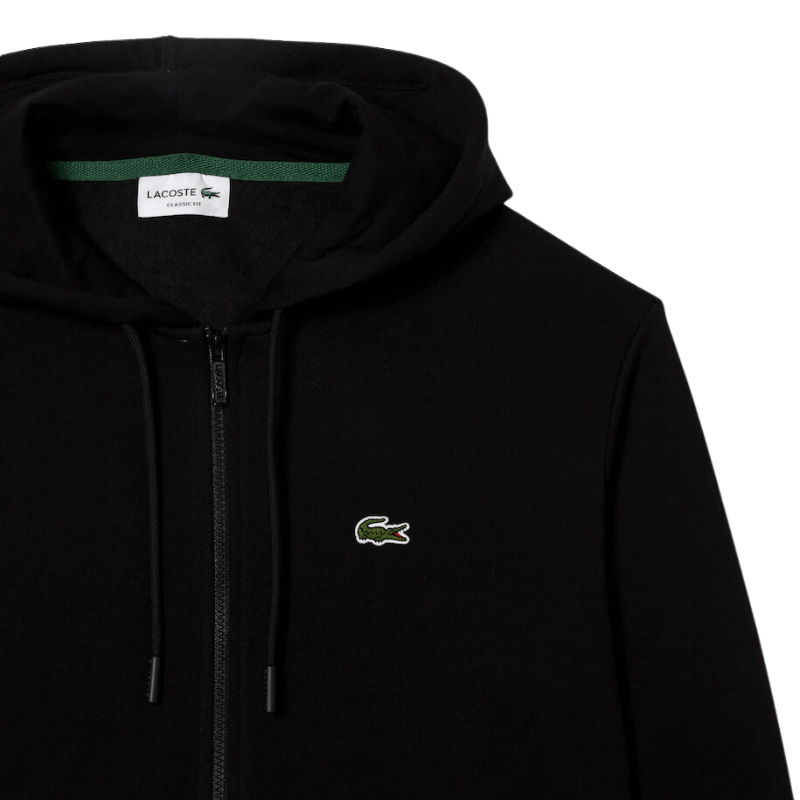 Lacoste Kangaroo Pocket Zip-Up Fleece Hoodie - Men's