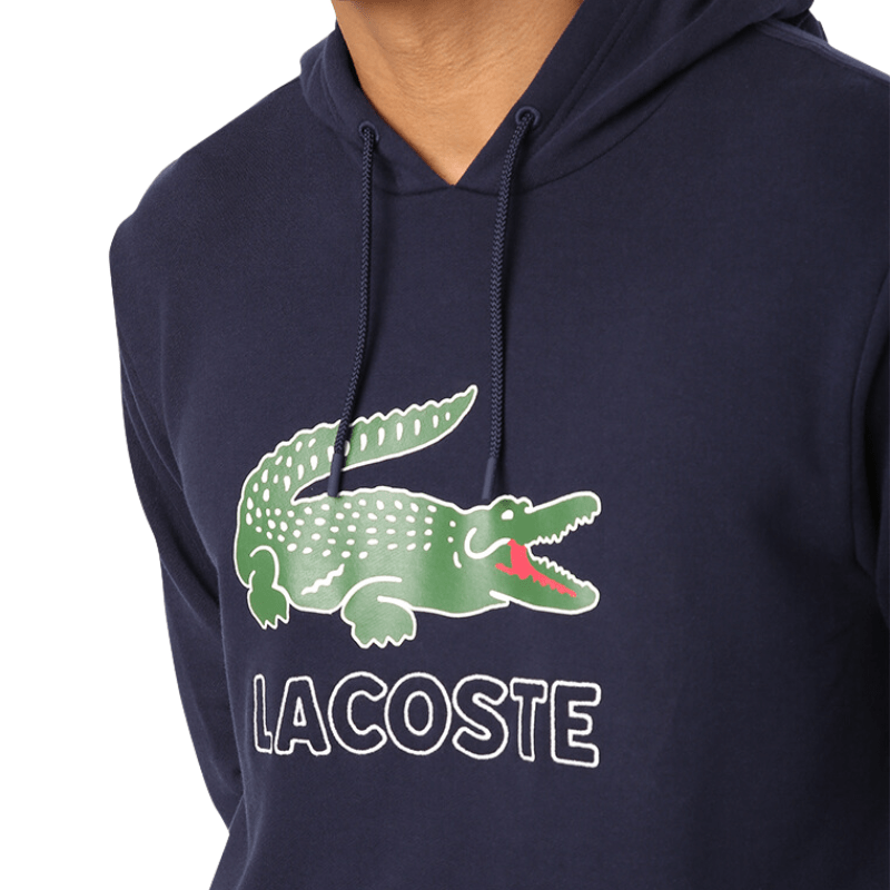 Lacoste Long Sleeve Drawstring Elasticated Hooded Sweatshirt - Men's