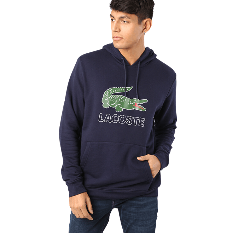 Lacoste Long Sleeve Drawstring Elasticated Hooded Sweatshirt - Men's