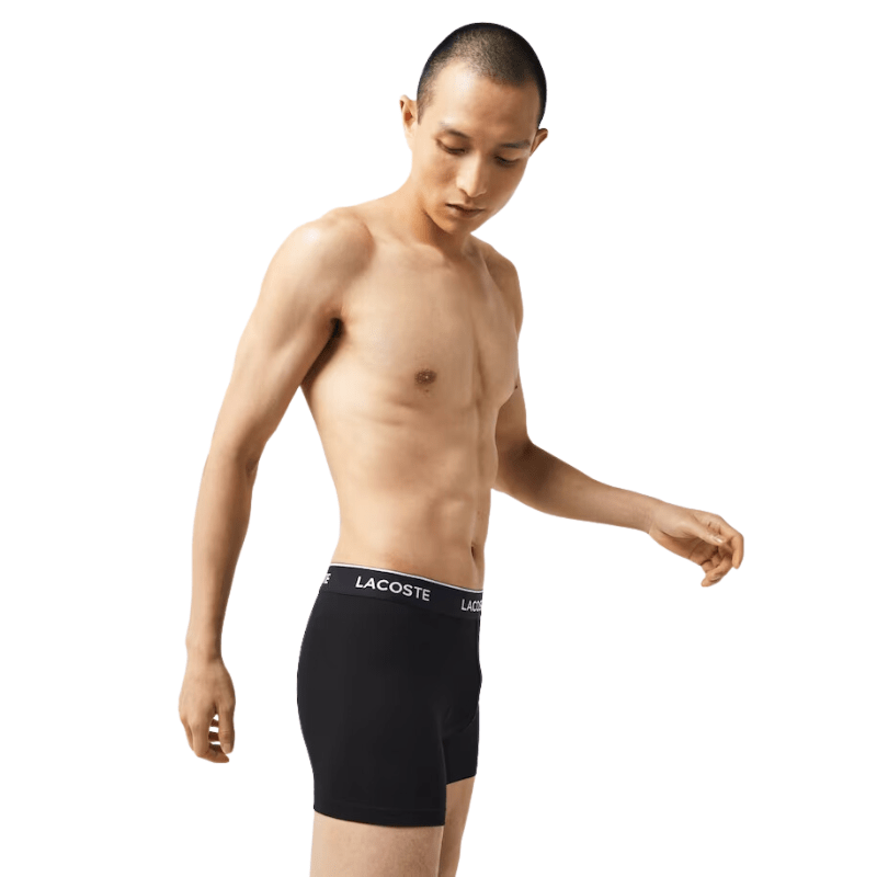 Lacoste  Long Stretch Cotton Boxer Brief 3-Pack - Men's