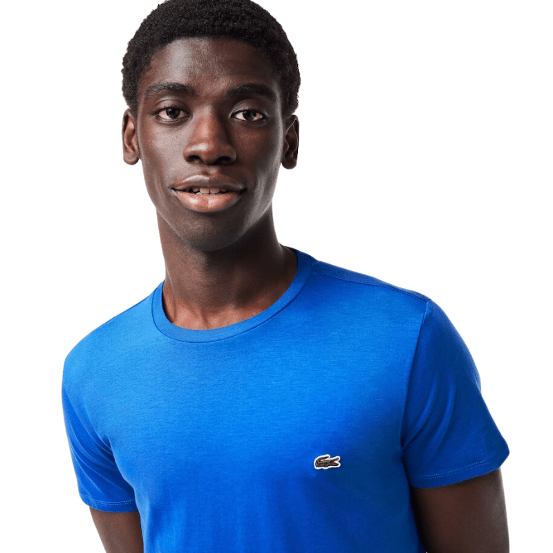 Lacoste Monochrome Cotton Pima Jersey Crew Neck T-Shirt - Men's