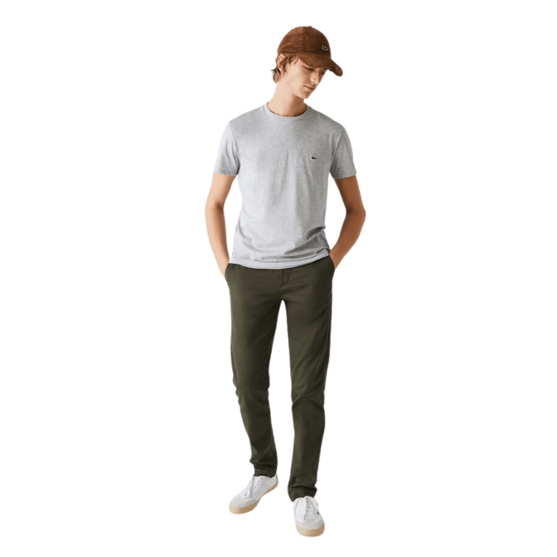 Lacoste Monochrome Cotton Pima Jersey Crew Neck T-Shirt - Men's