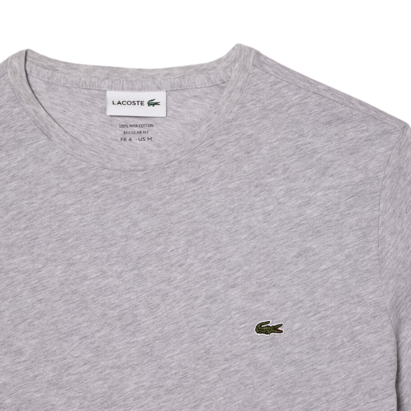 Lacoste Monochrome Cotton Pima Jersey Crew Neck T-Shirt - Men's