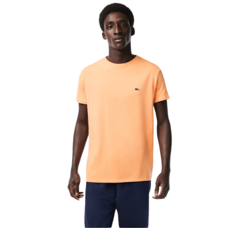 Lacoste Monochrome Cotton Pima Jersey Crew Neck T-Shirt - Men's
