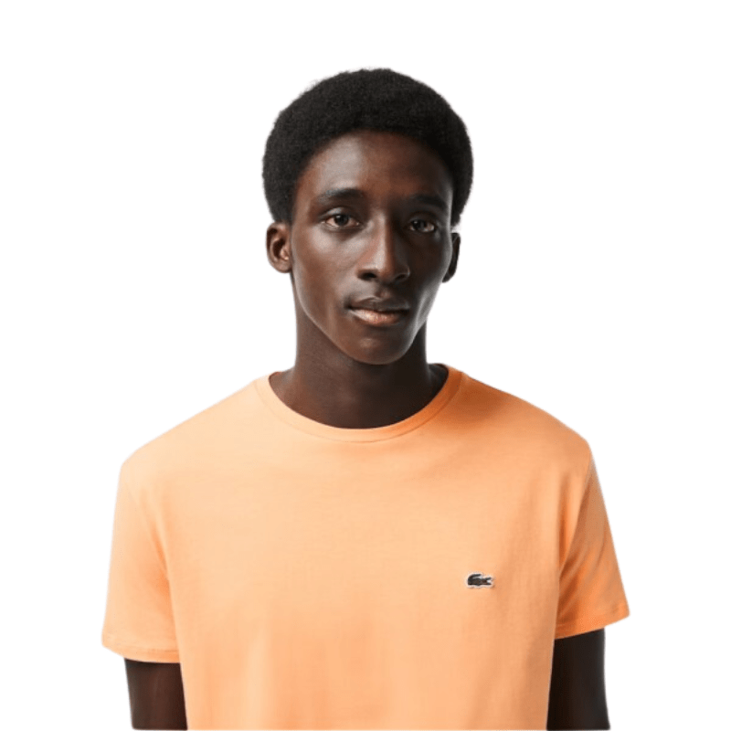 Lacoste Monochrome Cotton Pima Jersey Crew Neck T-Shirt - Men's