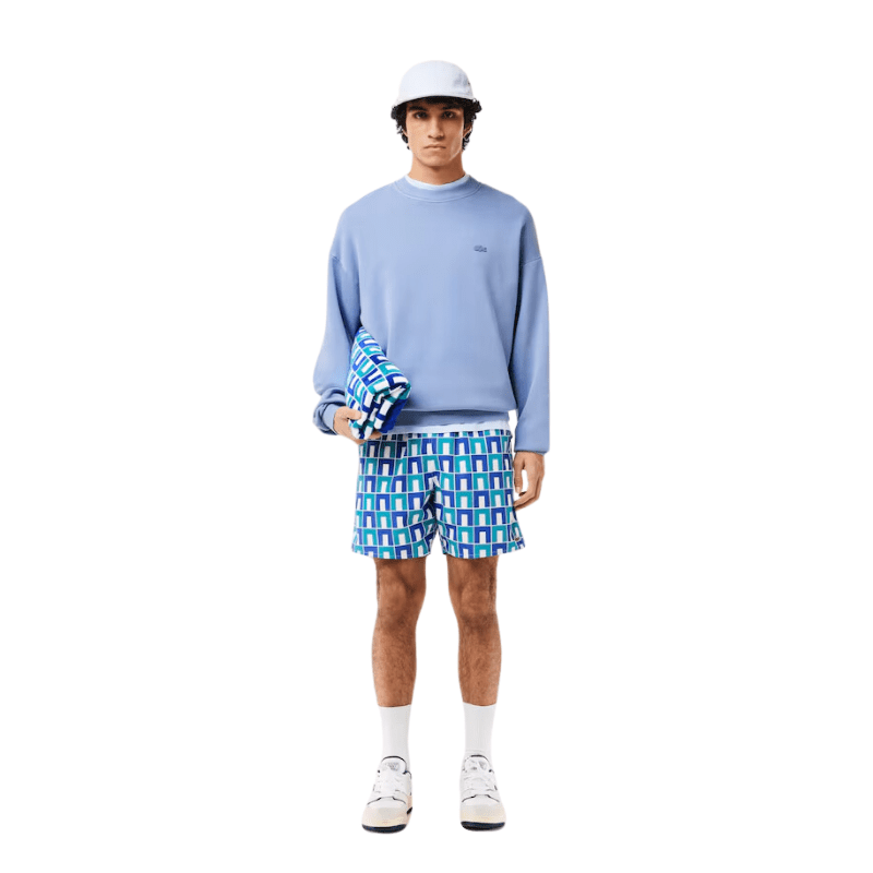 Lacoste Patterned Swim Trunks - Men's