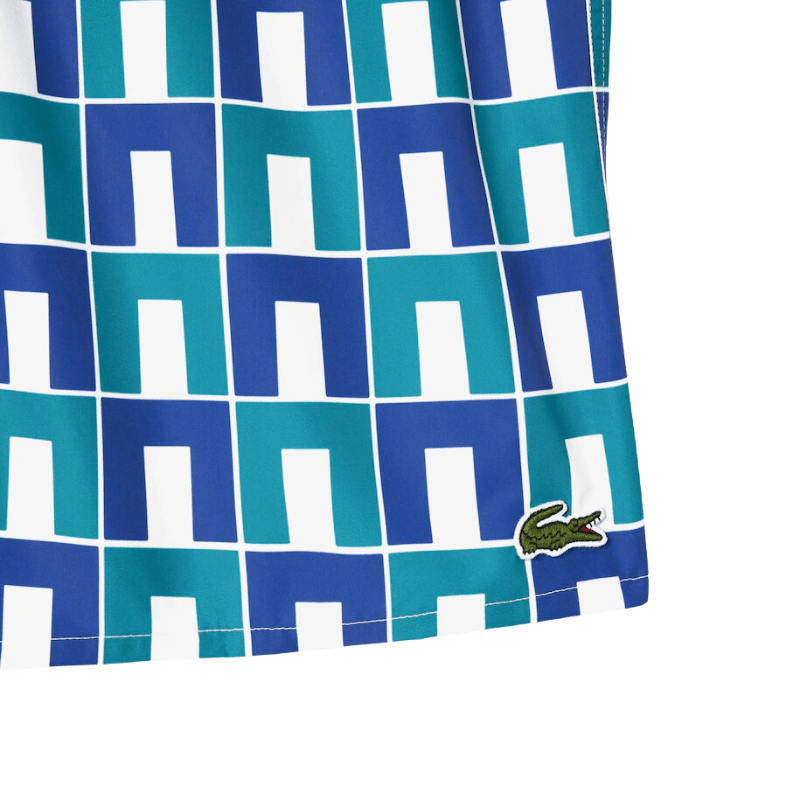 Lacoste Patterned Swim Trunks - Men's