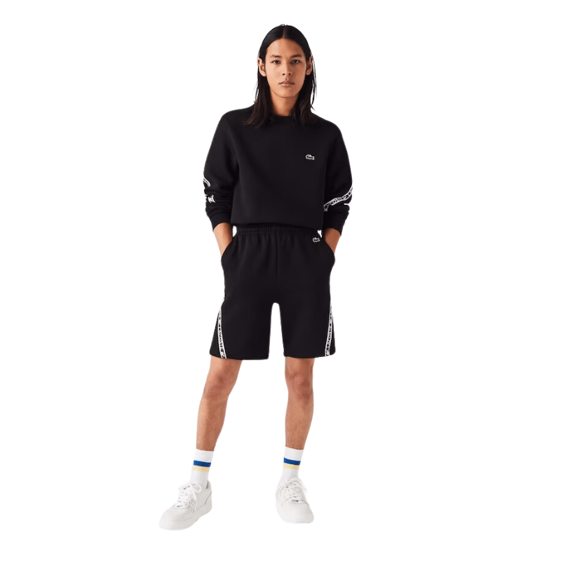 Lacoste Printed Bands Brushed Fleece Shorts - Men's