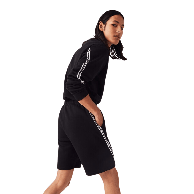 Lacoste Printed Bands Brushed Fleece Shorts - Men's
