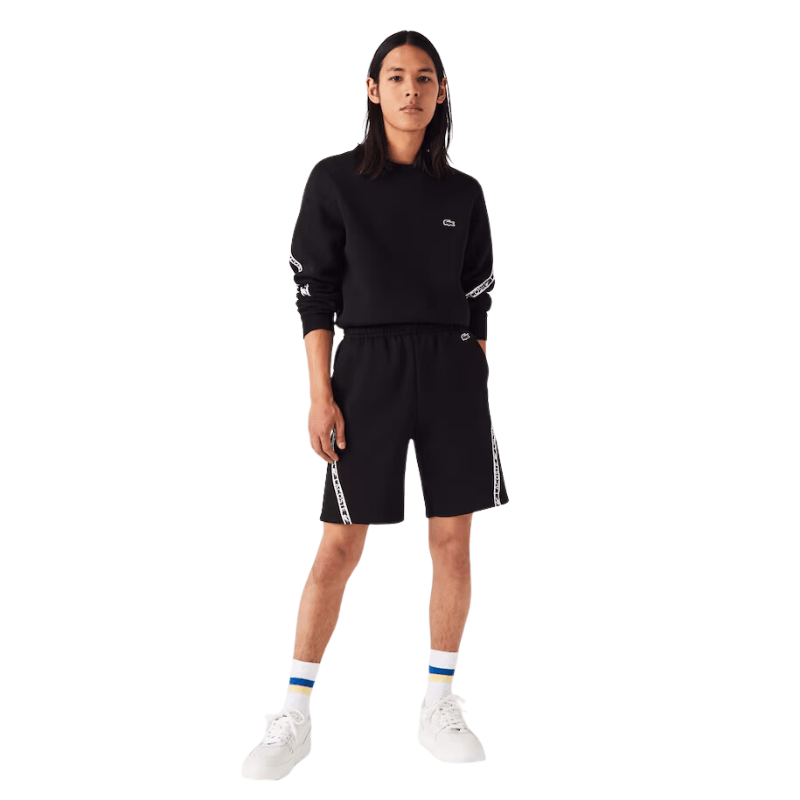 Lacoste Printed Bands Brushed Fleece Shorts - Men's