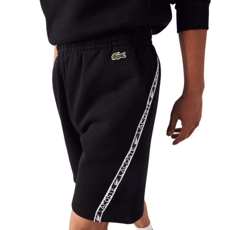Lacoste Printed Bands Brushed Fleece Shorts - Men's