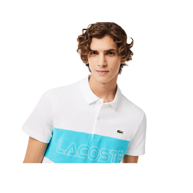Lacoste Regular Fit Stretch Piqué Colorblock Polo - Men's