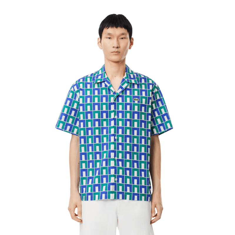 Lacoste Short Sleeve Patterned Shirt - Men's