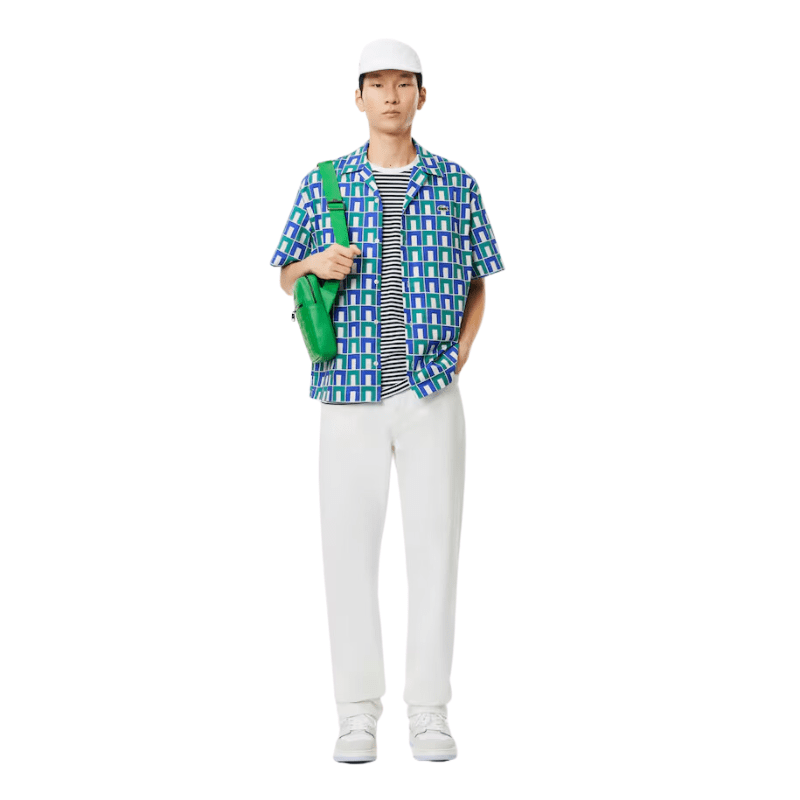Lacoste Short Sleeve Patterned Shirt - Men's
